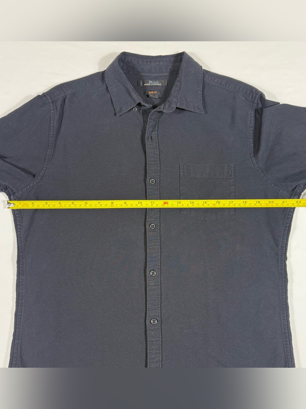 Marc Anthony Men's Slim Fit Long Sleeve Black Shirt - Size M Button Down Cotton - Picture 9 of 12